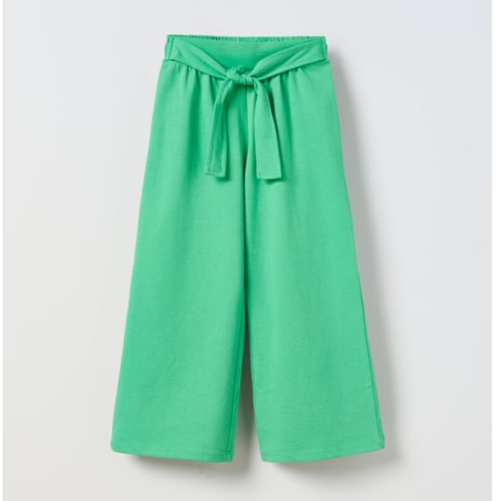 Zara flowy tied wide-Leg pants with elastic waist